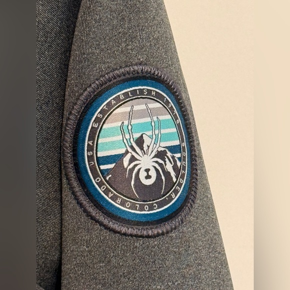 Spyder Cowl Neck Pullover Women’s Medium Gray Athletic Ski Layer Stretch Top - Picture 3 of 7